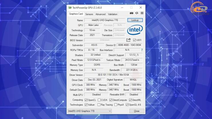 Intel UHD Graphics 770