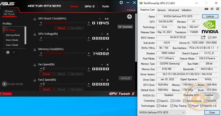 ASUS GeForce RTX 3070 Noctua OC Edition